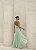 VESTIDO YOLANDA LONGO DRAPEADO BUSTO E COSTAS - VERDE MENTA - Imagem 3