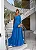 VESTIDO LONGO UM OMBRO SOPHIA - AZUL CIANO - Imagem 4