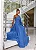 VESTIDO LONGO UM OMBRO SOPHIA - AZUL CIANO - Imagem 1