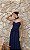 VESTIDO LONGO COM CHOKER SAIA PLISSADA SUZANA - AZUL MARINHO - Imagem 2