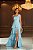 VESTIDO DE FESTA HOLANDA UM OMBRO SAIA CAMADAS - AZUL SERENITY - Imagem 2