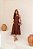 VESTIDO LOREN BORDADO ALÇA E BOLSOS - MARROM - Imagem 7