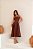 VESTIDO LOREN BORDADO ALÇA E BOLSOS - MARROM - Imagem 4