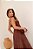 VESTIDO LOREN BORDADO ALÇA E BOLSOS - MARROM - Imagem 2
