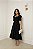 VESTIDO DAFNY DECOTE V COM MANGA - PRETO - Imagem 2