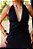 VESTIDO GAL MIDI FRENTE ÚNICA FRANZIDO FENDA - PRETO - Imagem 2