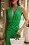 VESTIDO GAL MIDI FRENTE ÚNICA FRANZIDO FENDA - VERDE - Imagem 2