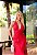 VESTIDO GAL MIDI FRENTE ÚNICA FRANZIDO FENDA - VERMELHO - Imagem 4