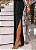 VESTIDO LONGO DETALHE CINTURA FERNANDA - PRETO - Imagem 3