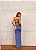 VESTIDO LONGO DETALHE CINTURA FERNANDA - AZUL JEANS - Imagem 5