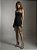 VESTIDO TUBINHO CURTO PÉROLAS FRANJA NOBLESSE - PRETO - Imagem 1