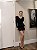 VESTIDO TALITA DRAPEADO MANGA LONGA - PRETO - Imagem 1