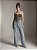 CALÇA JEANS STRAIGHT PÉROLAS NOBLESSE - LAVAGEM CLARA - Imagem 1