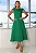 VESTIDO HILDA MIDI DETALHE FLOR - VERDE - Imagem 1