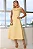 VESTIDO HILDA MIDI DETALHE FLOR - AMARELO MANTEIGA - Imagem 3