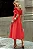 VESTIDO DAFNY DECOTE V COM MANGA - VERMELHO - Imagem 6