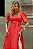 VESTIDO DAFNY DECOTE V COM MANGA - VERMELHO - Imagem 3