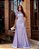 VESTIDO DE FESTA PATRICIA CREPE ACETINADO FLOWERS - LAVANDA - Imagem 3