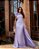 VESTIDO DE FESTA PATRICIA CREPE ACETINADO FLOWERS - LAVANDA - Imagem 2