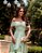 VESTIDO DE FESTA TAYLOR CREPE ACETINADO OMBRO A OMBRO - VERDE MENTA - Imagem 2