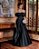 VESTIDO DE FESTA TAYLOR CREPE ACETINADO OMBRO A OMBRO - PRETO - Imagem 1
