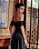 VESTIDO DE FESTA TAYLOR CREPE ACETINADO OMBRO A OMBRO - PRETO - Imagem 2