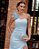 VESTIDO DE FESTA AMANDA CREPE ACETINADO - AZUL SERENITY - Imagem 2