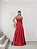 VESTIDO DE FESTA CHICAGO T.Q.C. CREPE ACETINADO - VERMELHO - Imagem 1