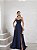 VESTIDO DE FESTA AUSTIN T.Q.C CREPE ALFAIATARIA - AZUL MARINHO - Imagem 1
