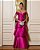 VESTIDO DE FESTA MYKONOS ZIBELINE CAMADAS - FÚCSIA - Imagem 1