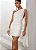 VESTIDO CURTO RAFA SAIA FRANZIDA NULA MANGA - OFF WHITE - Imagem 4