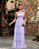 VESTIDO DE FESTA NEW FLOWERS TULE BRILHO - LAVANDA - Imagem 1