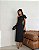 VESTIDO FLÁVIA LONGUETE TUBINHO LAÇO - PRETO - Imagem 1