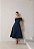 VESTIDO LARA MIDI COM CINTO - AZUL MARINHO - Imagem 1
