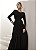 VESTIDO PARIS MANGA LONGA SAIA DRAPEADA - PRETO - Imagem 6