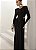 VESTIDO PARIS MANGA LONGA SAIA DRAPEADA - PRETO - Imagem 5