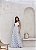 VESTIDO LONGO SAIA LISTRADA CANCUN - AZUL CLARO - Imagem 1