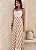 VESTIDO LONGO SAIA LISTRADA CANCUN - CAMEL - Imagem 4