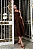 VESTIDO TEODORA COM ALÇA E BOLSOS - MARROM - Imagem 3