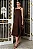 VESTIDO TEODORA COM ALÇA E BOLSOS - MARROM - Imagem 4