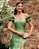 VESTIDO DE FESTA MANHATTAN OMBRO A OMBRO ZIBELINE GLOW - VERDE OLIVA - Imagem 2