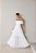 VESTIDO HOLANDA CHIFON OMBRO A OMBRO - OFF WHITE - Imagem 1