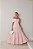 VESTIDO HOLANDA CHIFON OMBRO A OMBRO - ROSA CLARO - Imagem 1