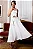 VESTIDO MIDI ALÇAS FINAS E FAIXA PATRICIA - OFF WHITE - Imagem 1