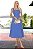 VESTIDO LOREN BORDADO ALÇA E BOLSOS - AZUL CIANO - Imagem 4