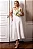 VESTIDO KÁTIA LONGUETE COM ALÇA E LAÇOS - OFF WHITE - Imagem 1