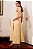VESTIDO KÁTIA LONGUETE COM ALÇA E LAÇOS - AMARELO - Imagem 4