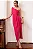 VESTIDO ARIADINE MIDI UM OMBRO COM FENDA - FÚCSIA - Imagem 1