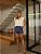 SHORTS CINTIA ANFAIATARIA PREGAS - AZUL JEANS - Imagem 1