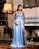VESTIDO DE FESTA MANUELA T.Q.C TAFETÁ -AZUL SERENITY - Imagem 1